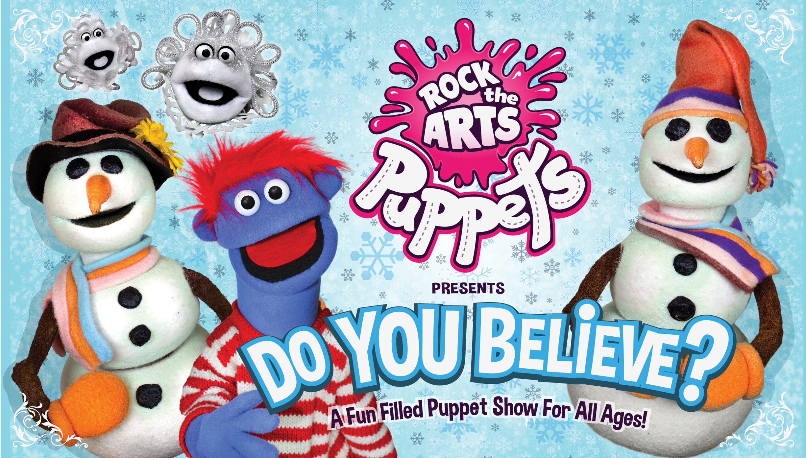Rock the Arts Puppet Show promotional poster.